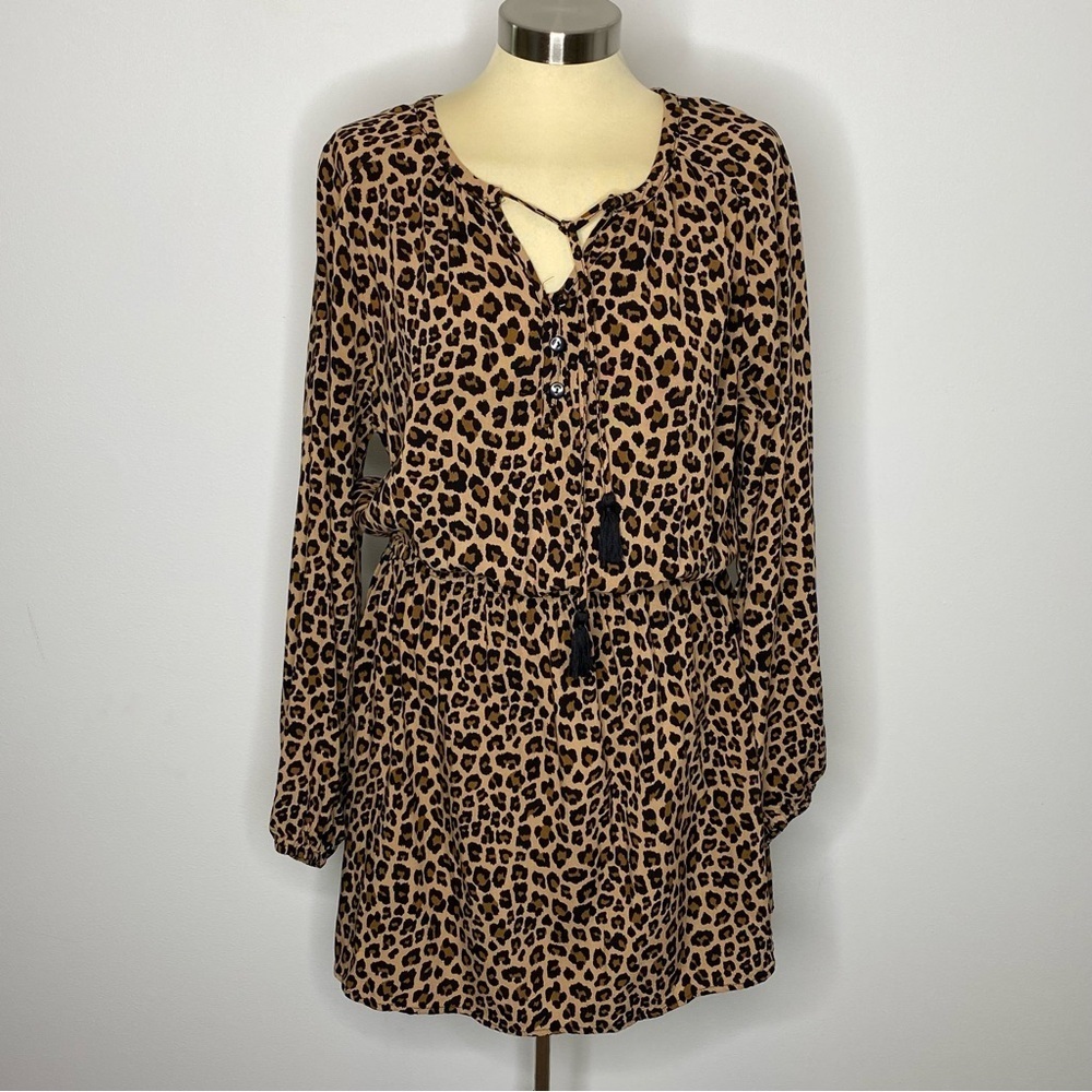 eesome Leopard Print Mini Dress